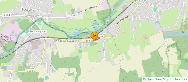 localisation de l'entreprise PROJET SPECTACLES à RECQUIGNIES