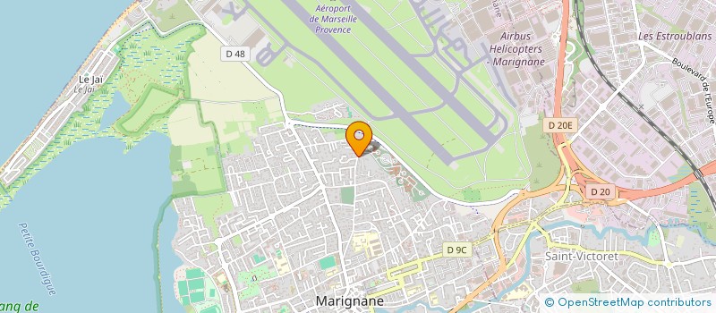 localisation de l'entreprise PROJET SUD CONSTRUCTION à MARIGNANE