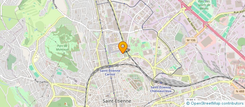 localisation de l'entreprise PROJET & TECH'  SAINT-ETIENNE