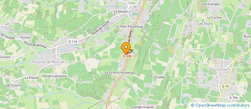 localisation de l'entreprise PROJET TENNISMAN JULES CORNUT-CHAUVINC  POUILLY-LE-MONIAL