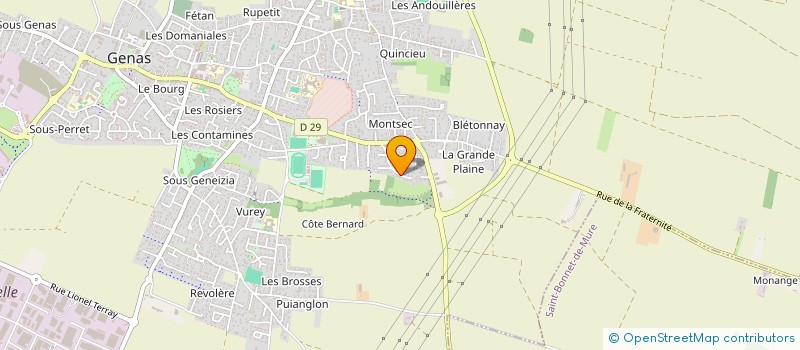 localisation de l'entreprise PROJET-TRANS à GENAS
