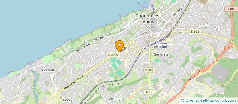 localisation de l'entreprise PROJET V à THONON-LES-BAINS