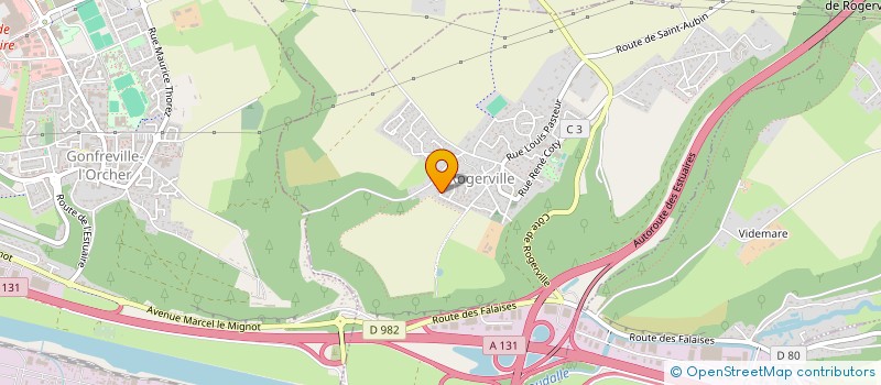 localisation de l'entreprise PROJET VIII  ROGERVILLE