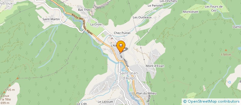 localisation de l'entreprise PROJET WARD  SAINT-JEAN-D'AULPS