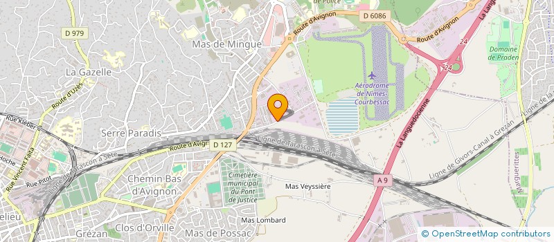 localisation de l'entreprise PROJET X  NIMES