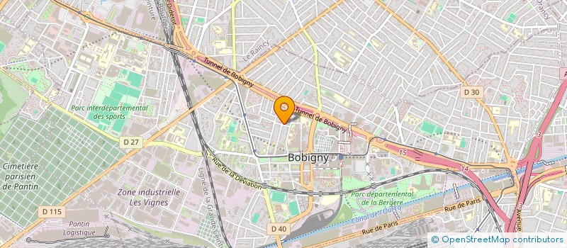 localisation de l'entreprise PROJET Y à BOBIGNY
