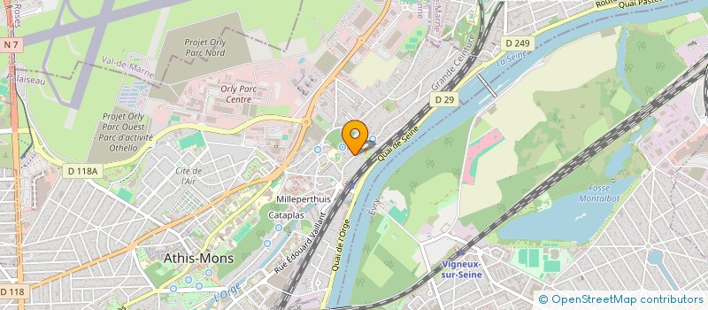 localisation de l'entreprise PROJET Z à ATHIS MONS