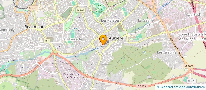 localisation de l'entreprise PROJET80  AUBIERE