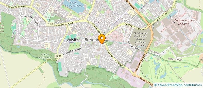 localisation de l'entreprise PROJETEO à VOISINS-LE-BRETONNEUX
