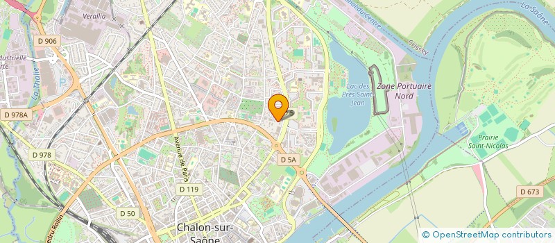 localisation de l'entreprise PROJETIA IMMOBILIER à CHALON-SUR-SAONE
