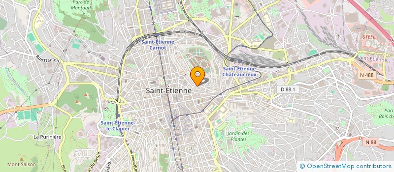 localisation de l'entreprise PROJETNOV  SAINT-ETIENNE