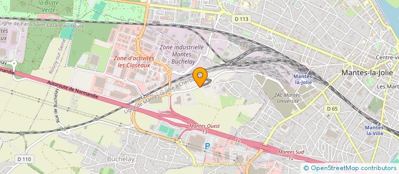 localisation de l'entreprise PROJETRAVAUX  BUCHELAY