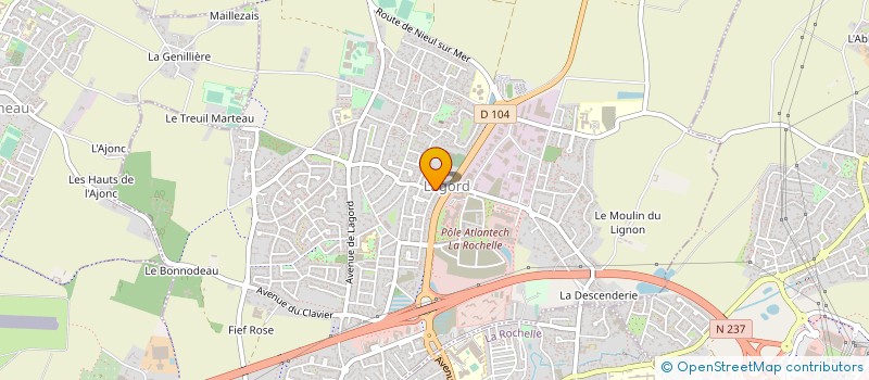 localisation de l'entreprise PROJETS à LAGORD