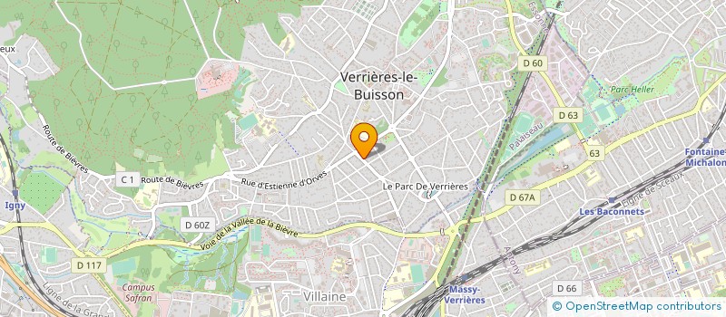 localisation de l'entreprise PROJETS à VERRIERES-LE-BUISSON