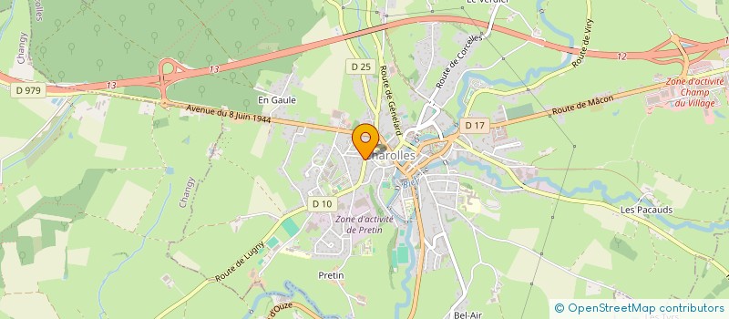 localisation de l'entreprise PROJETS  CHAROLLES