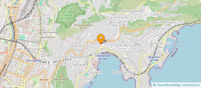 localisation de l'entreprise PROJETS + à VILLEFRANCHE-SUR-MER