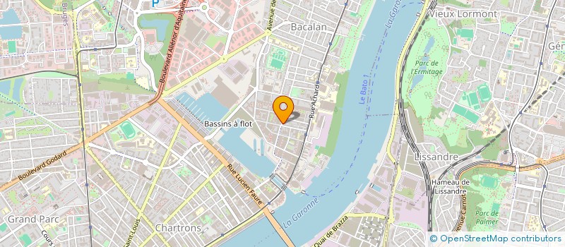 localisation de l'entreprise PROJETS ACTIONS  LE BOUSCAT