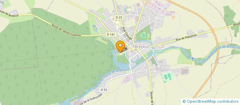 localisation de l'entreprise PROJETS ANIMATIONS RENCONTRES CULTURELLES à BRETEUIL
