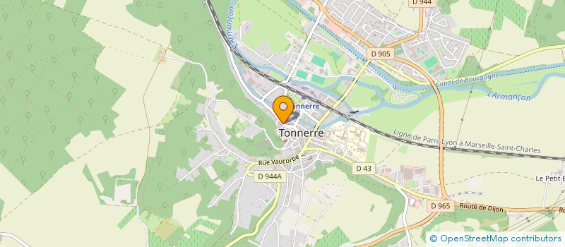 localisation de l'entreprise PROJETS ARTISTIQUES ET CULTURELS EN TONNERROIS  TONNERRE