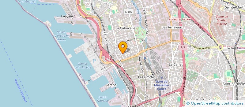 localisation de l'entreprise PROJETS ARTS CONTEMPORAINS à MARSEILLE 15EME