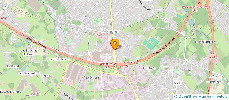 localisation de l'entreprise PROJETS AWA  REZE