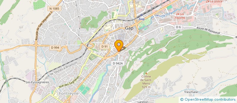 localisation de l'entreprise PROJETS BATIMENTS ET TRAVAUX PUBLICS - PRO-BA-TP à GAP