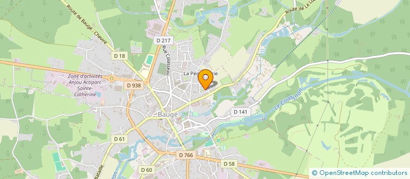 localisation de l'entreprise PROJETS D'AVANTURES  BAUGE-EN-ANJOU