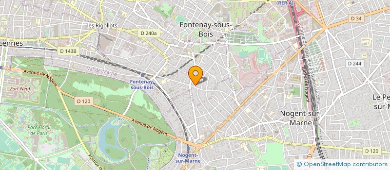 localisation de l'entreprise PROJETS D'AVENIR à FONTENAY-SOUS-BOIS