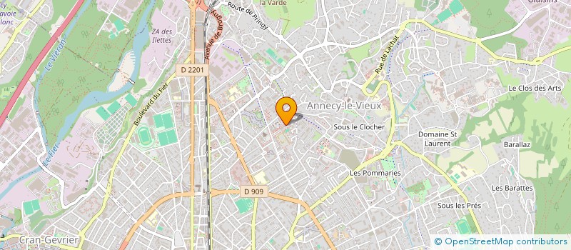 localisation de l'entreprise PROJETS D'ICI ET MAINTENANT à ANNECY