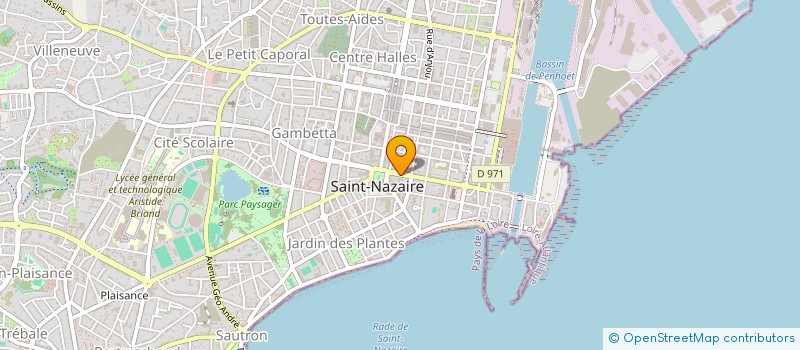 localisation de l'entreprise PROJETS ET ACTIONS A OCEANIS à SAINT-NAZAIRE