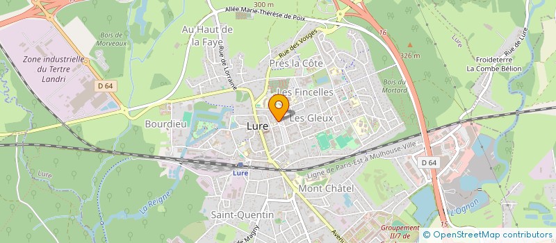 localisation de l'entreprise PROJETS ET COMPAGNIE  LURE