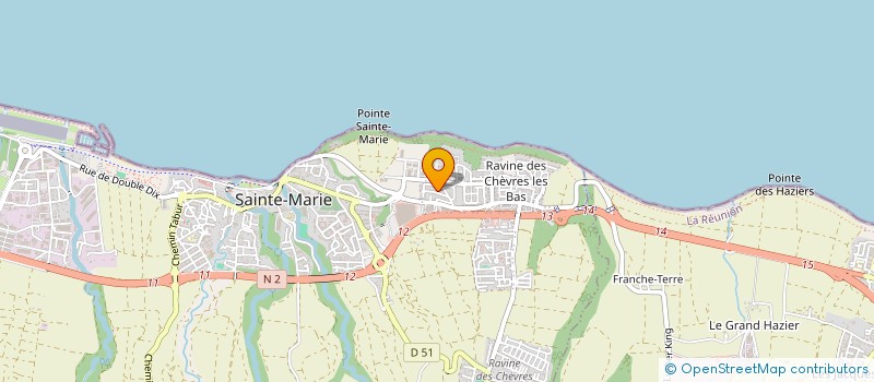localisation de l'entreprise PROJETS ETUDES CONSEIL SERVICE INGENIERIE SOLUTIONS à SAINTE-MARIE