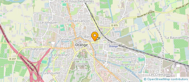 localisation de l'entreprise PROJETS ETUDES REALISATIONS à ORANGE