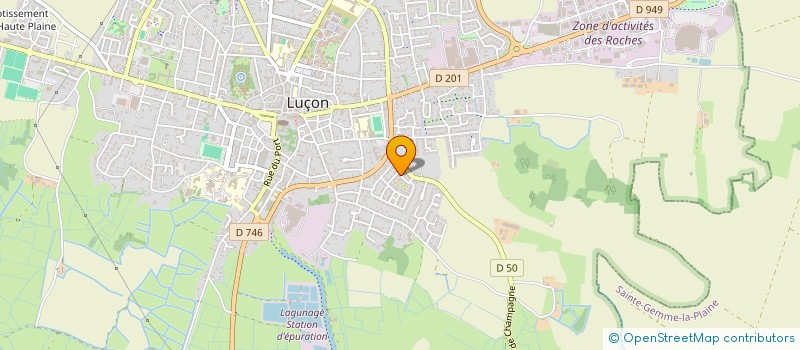 localisation de l'entreprise PROJETS ETUDES & REALISATIONS MECANIQUES à LUCON
