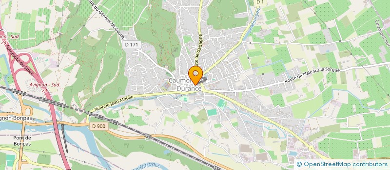 localisation de l'entreprise PROJETS FACADES à CAUMONT-SUR-DURANCE
