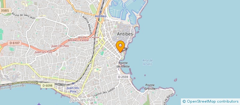 localisation de l'entreprise PROJETS FAMILIAUX à ANTIBES