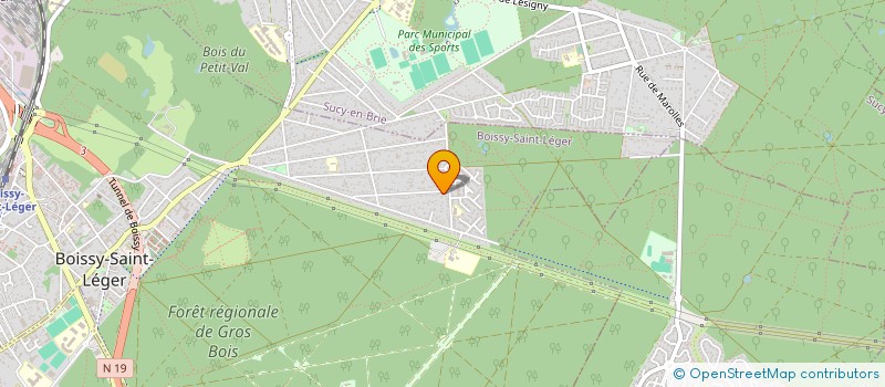 localisation de l'entreprise PROJETS FORMATION ET DEVELOPPEMENT à BOISSY-SAINT-LEGER