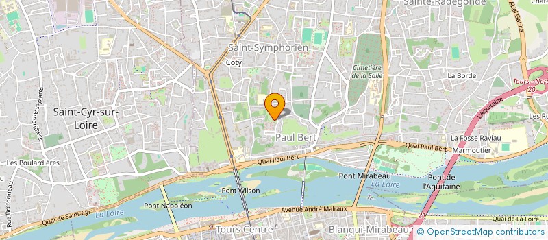 localisation de l'entreprise PROJETS IMMOBILIERS à TOURS