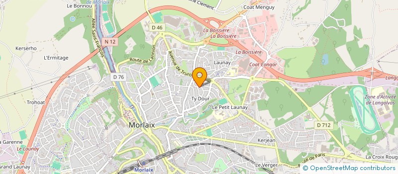 localisation de l'entreprise PROJETS INDUS INTERNATIONAUX ET BRETONS à MORLAIX