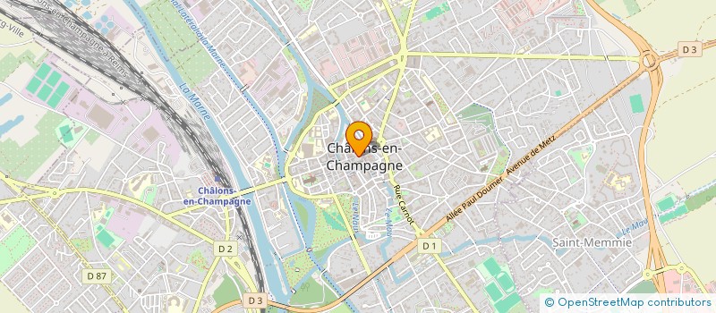 localisation de l'entreprise PROJETS JEUNES CHALONS  CHALONS-EN-CHAMPAGNE