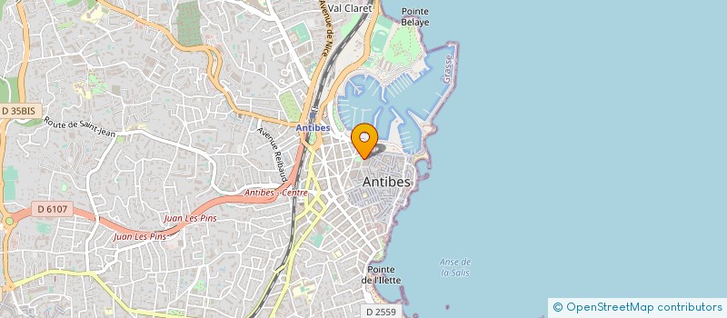 localisation de l'entreprise PROJETS MEDITERRANEE à ANTIBES