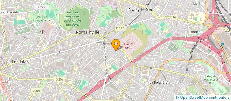 localisation de l'entreprise PROJETS METAMORPHOSES à ROMAINVILLE