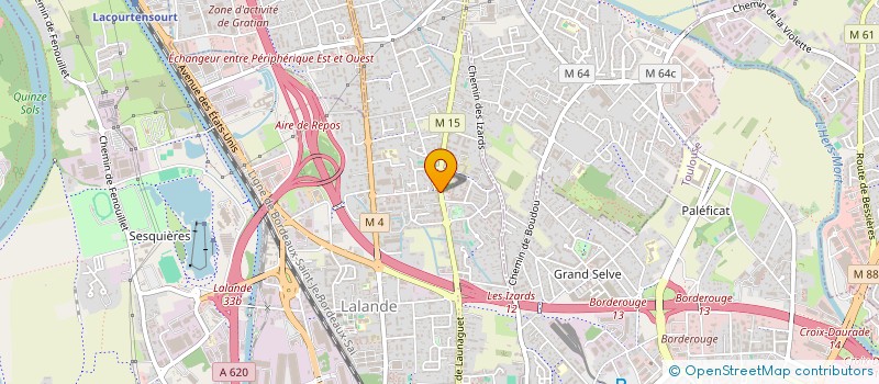 localisation de l'entreprise PROJETS NEUF ET RENOVATION  TOULOUSE