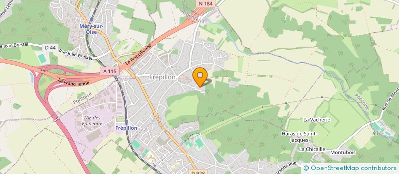 localisation de l'entreprise PROJETS & REALISATIONS DANS LA CONSTRUCTION ET L'AMELIORATION DU BATIMENT  FREPILLON
