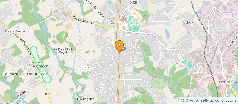 localisation de l'entreprise PROJETS RENOVATIONS à COUZEIX
