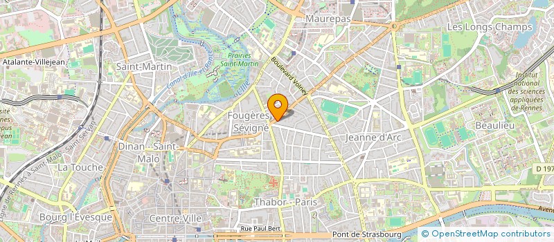 localisation de l'entreprise PROJETSENS  RENNES