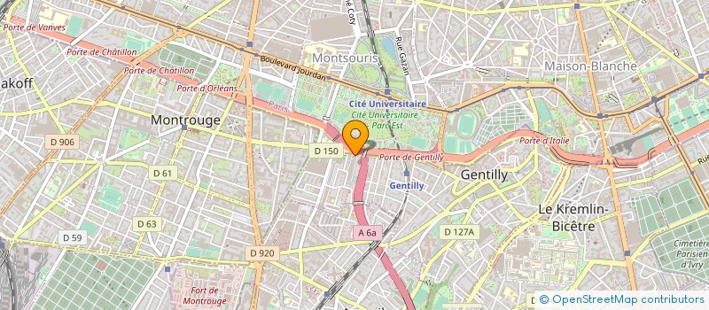 localisation de l'entreprise PROJETUD à GENTILLY
