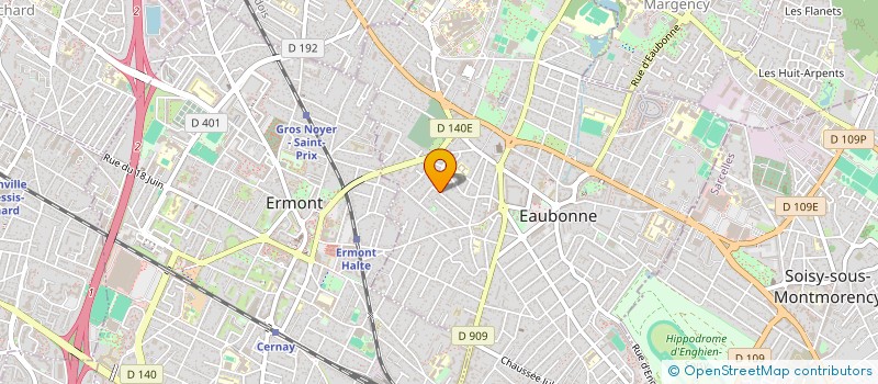 localisation de l'entreprise PROJETUDE à EAUBONNE