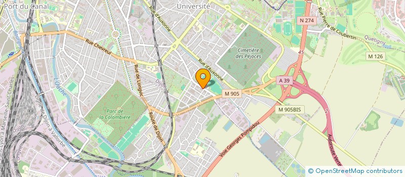localisation de l'entreprise PROJICAD EURL à DIJON