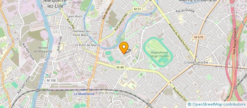 localisation de l'entreprise PROJIMMO.COM à MARCQ-EN-BARŒUL